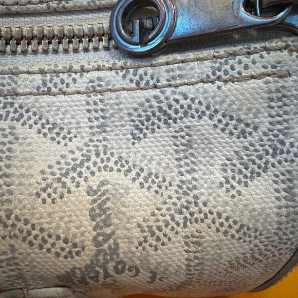 Authentic Authentic Goyard White Leather Goyardine Croisière Boston Duffle Bag - Picture 13 of 16